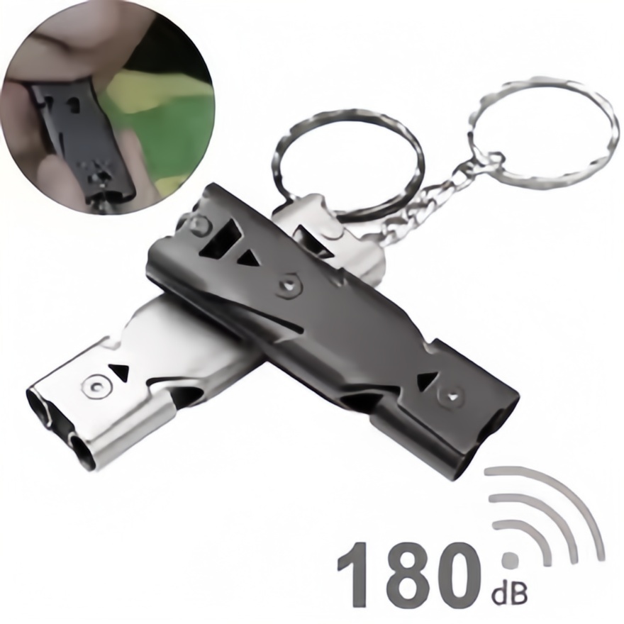 Emergency Whistle Loud - Chaveiro de apito de sobrevivência, alarme