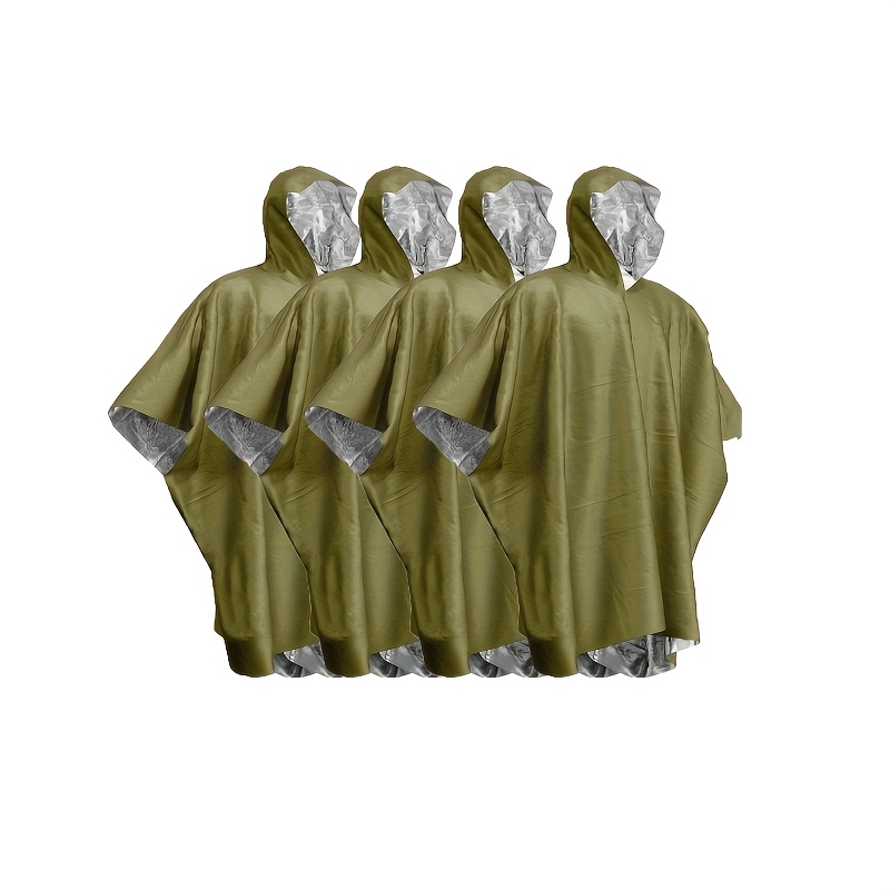 Survival Blanket Reflective - Poncho de chuva térmico de sobrevivência