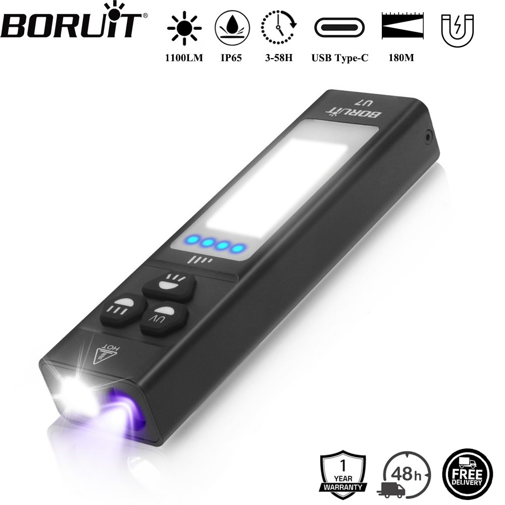 Fishing Kit Compact - Boruit u7 uv led edc lanterna