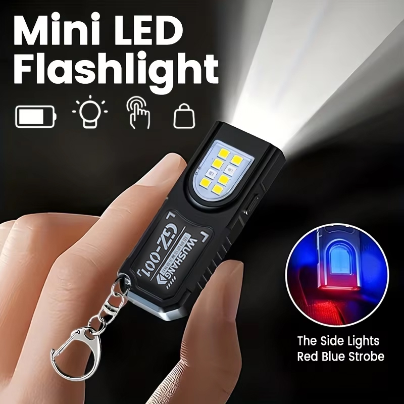Fishing Kit Compact - Chaveiro multifuncional lanterna recarregável usb mini