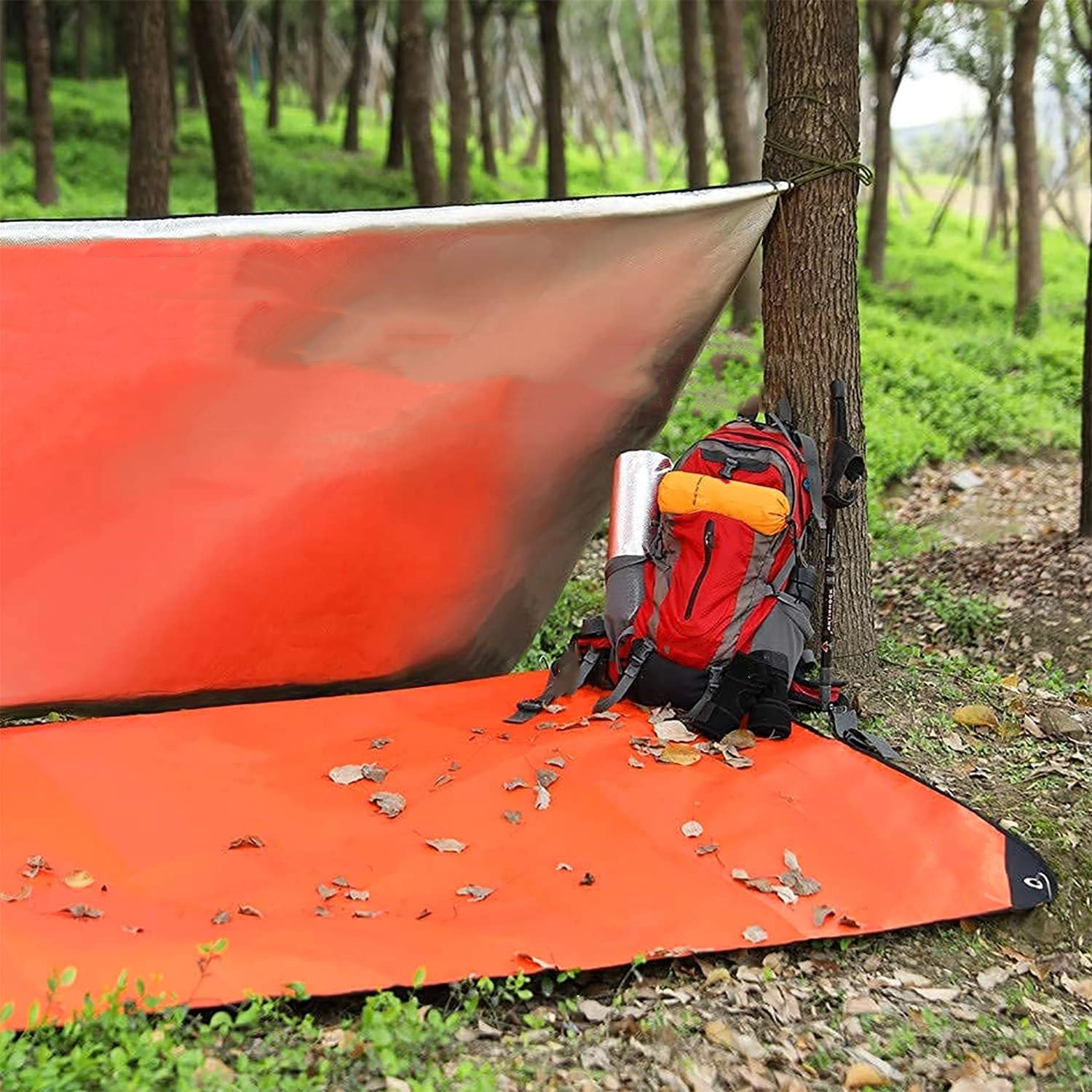 Survival Blanket Reflective - Cobertor de sobrevivência resistente – Lona