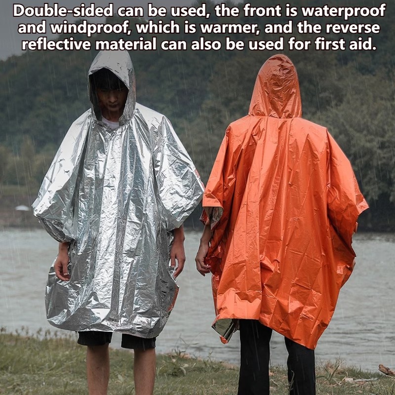 Emergency Poncho Rain - Poncho de Emergência para Chuva 1-10PCS