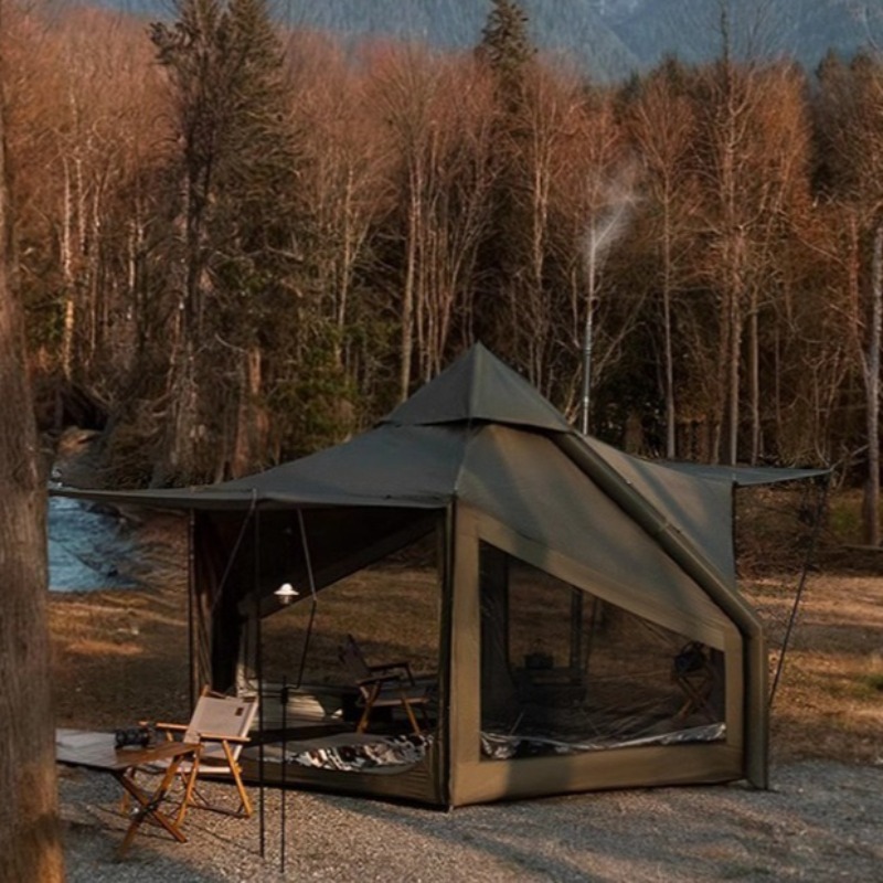 Emergency Mylar Tent - Tenda inflável turística familiar, guarda-sol ao