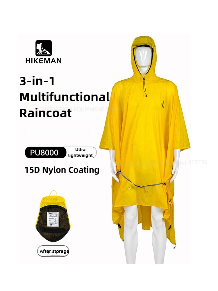 Emergency Poncho Rain - Capa de chuva 15d/210t, à prova