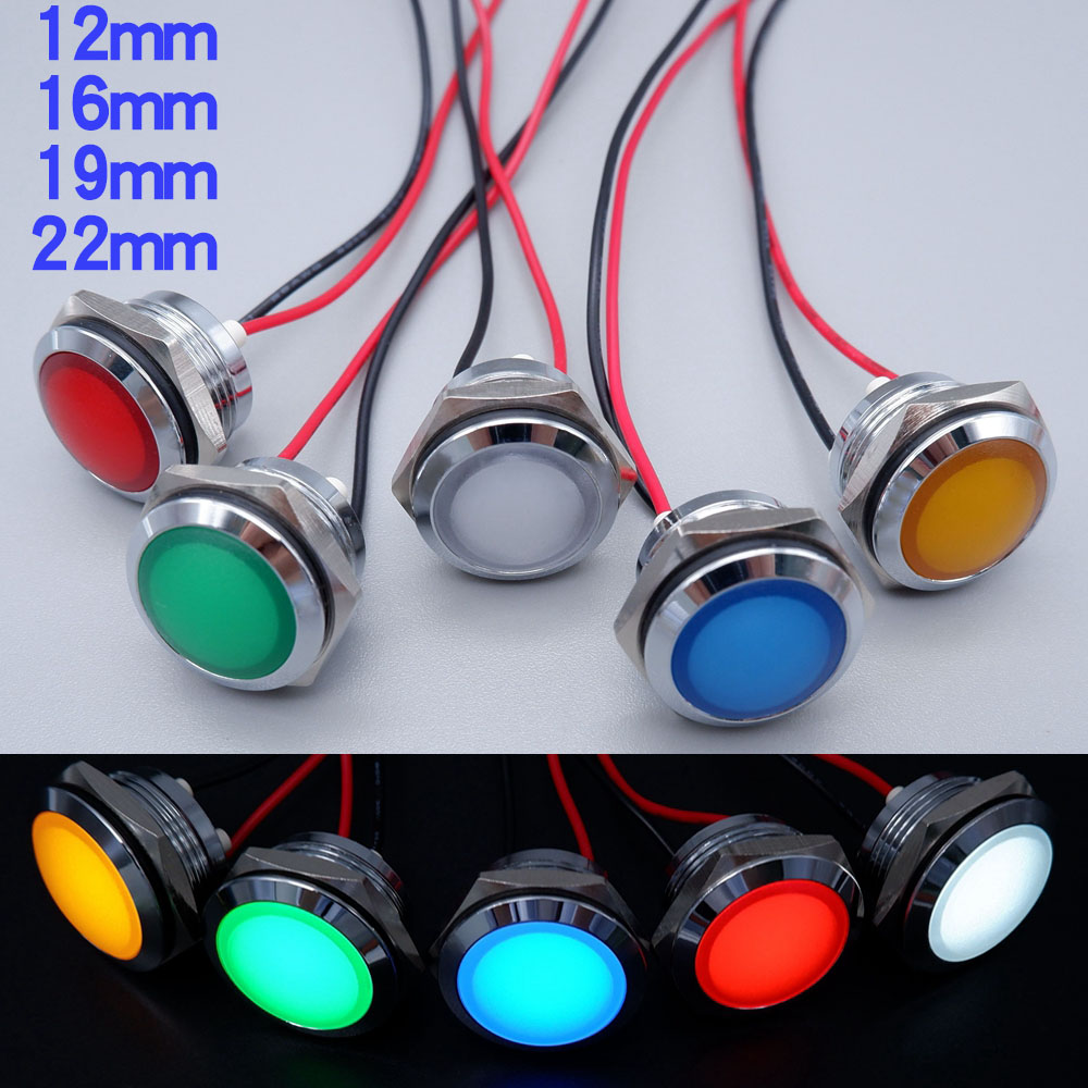 Luz indicadora de led de metal - Signal Panel Orange avaliação e preço