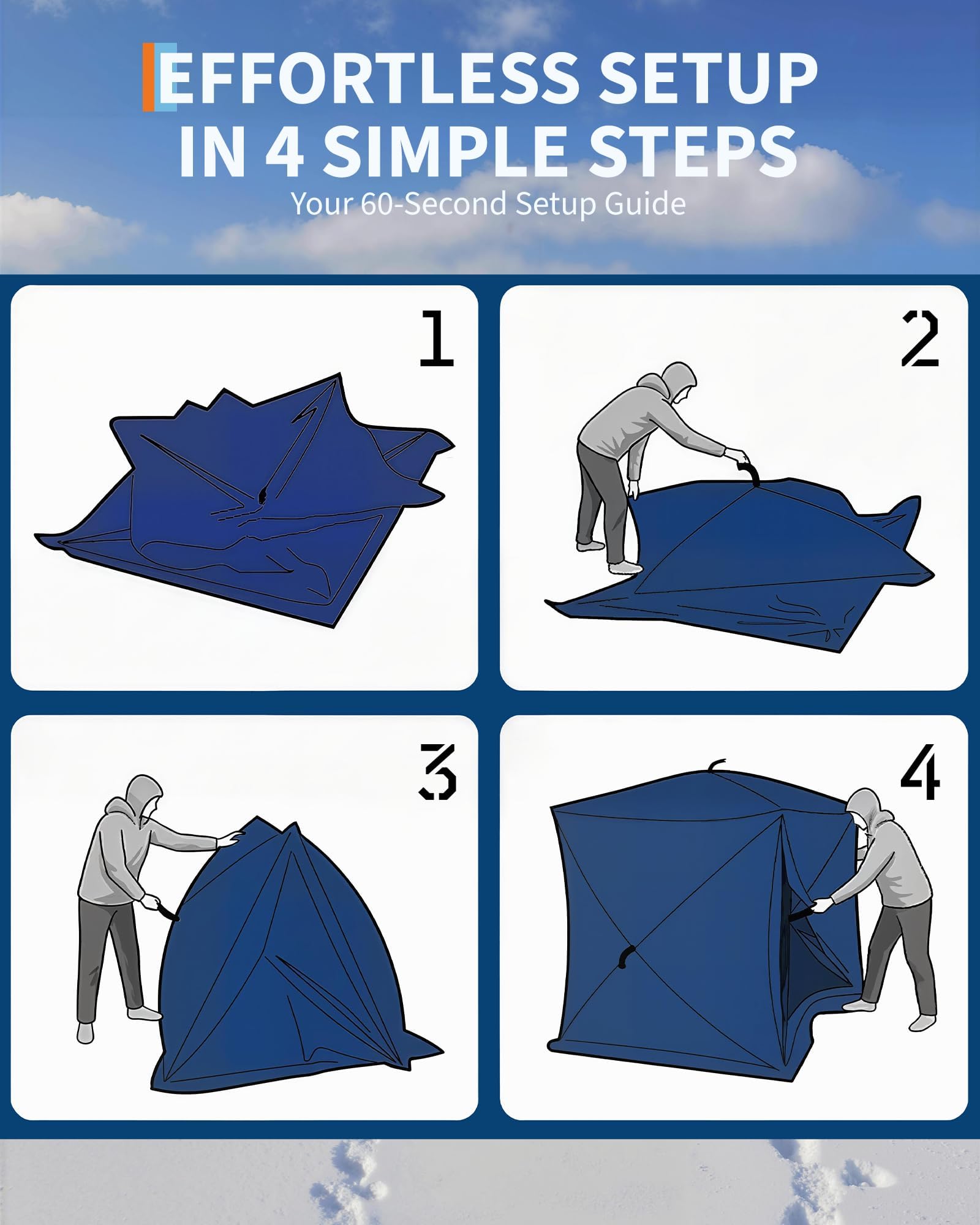 Tenda Pop-Up para Pesca no Gel - Emergency Mylar Tent avaliação e preço