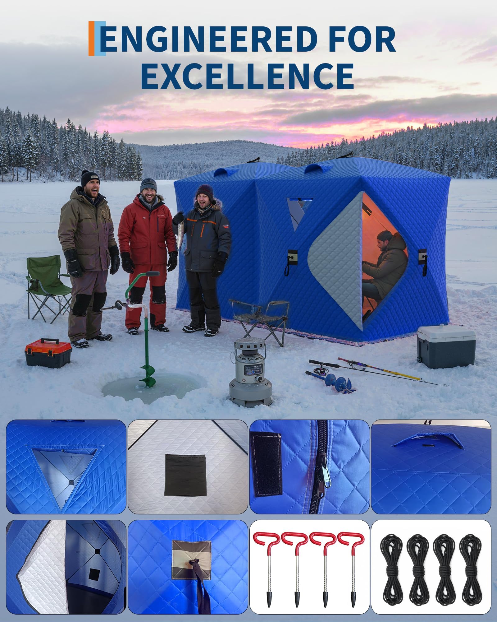 Tenda Pop-Up para Pesca no Gel - Emergency Mylar Tent avaliação e preço