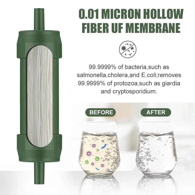 1pc ao ar livre mini filtro de - Water Purification Straw avaliação e preço