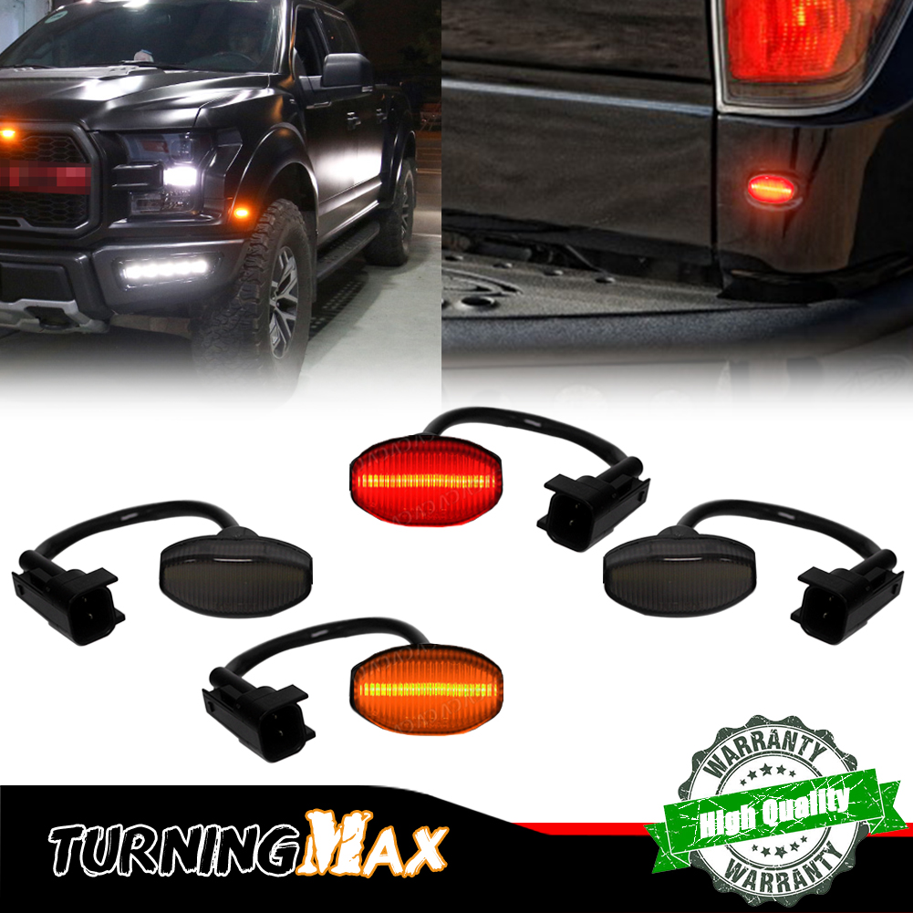 4 pçs lente fumada frente âmba - Signal Flare Kit avaliação e preço