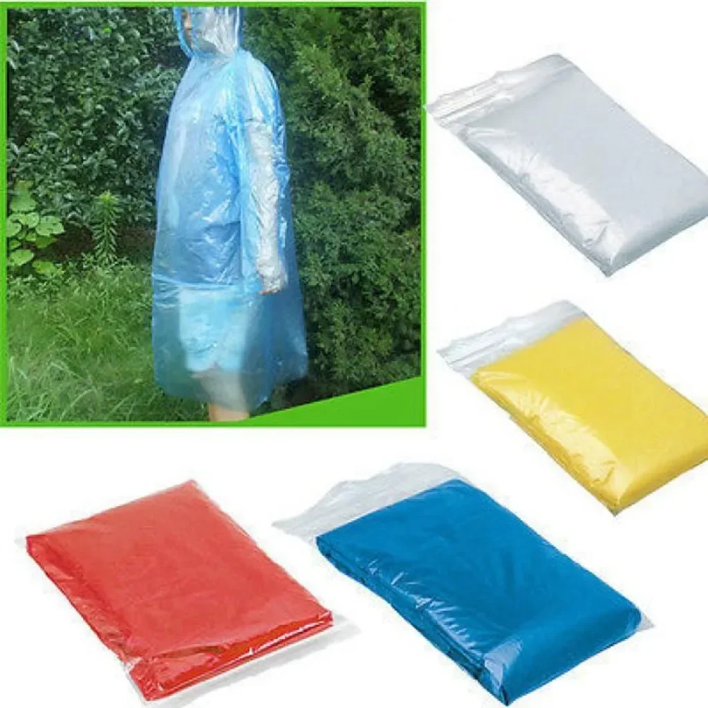 5/10pc capa de chuva descartáv - Emergency Poncho Rain avaliação e preço