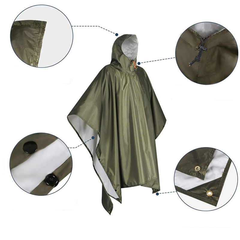 Poncho de chuva pesado para ad - Emergency Poncho Rain avaliação e preço